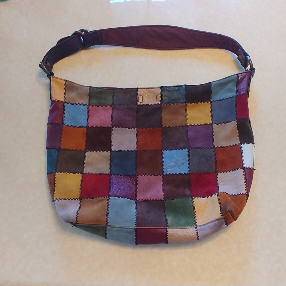 Lucky Brand hobo patchwork multicolored purse
